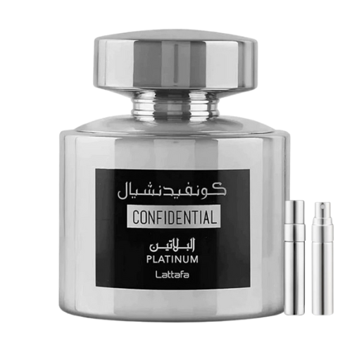 Lattafa Confidential Platinum Eau De Parfum For Men Various Size Decants