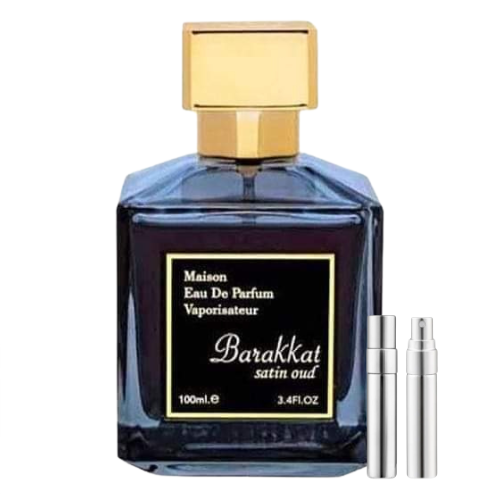 Fragrance World Barakkat Satin Oud Eau De Parfum Unisex Various Size Decants